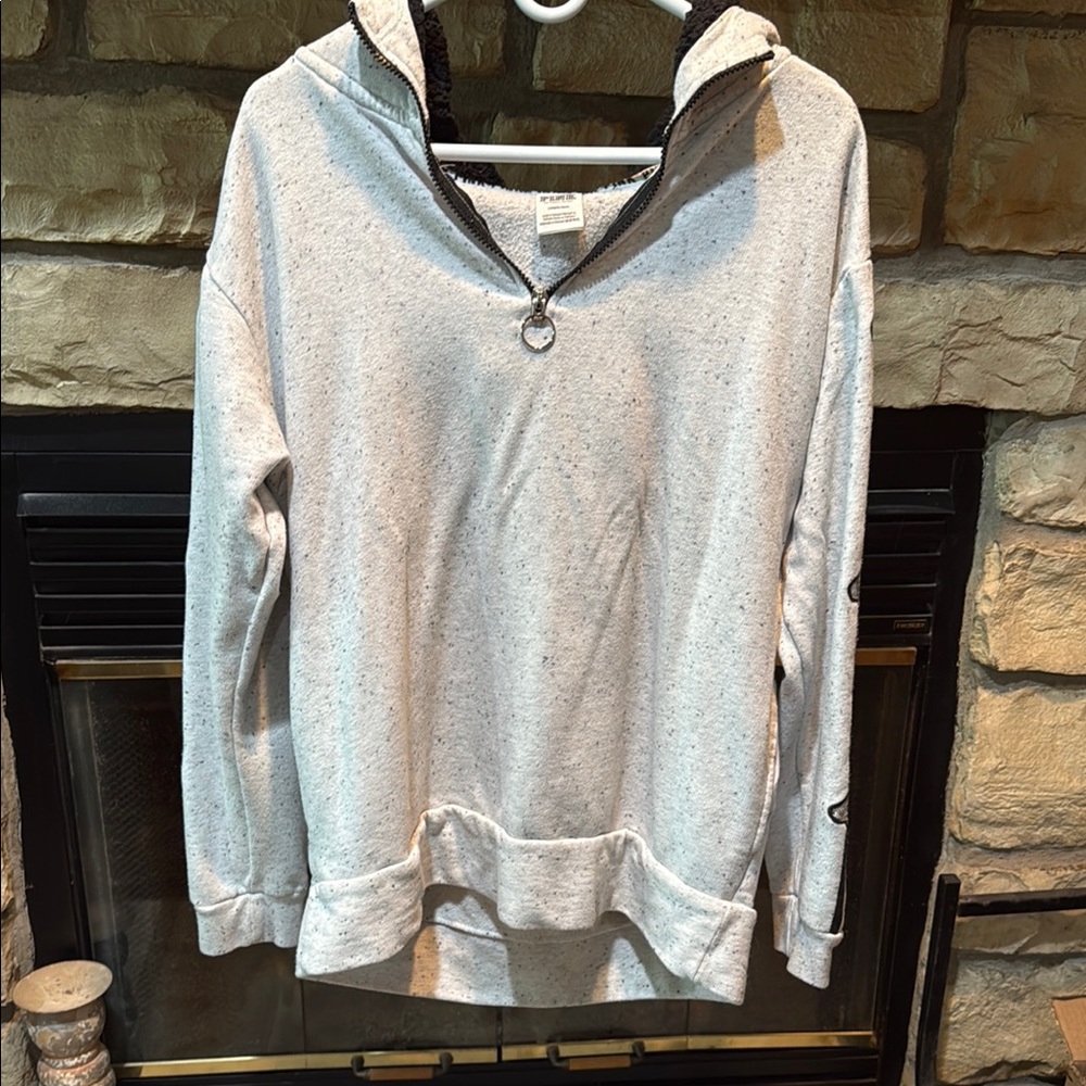 Victoria's Secret Gray Oversized Polo Sweatshirt